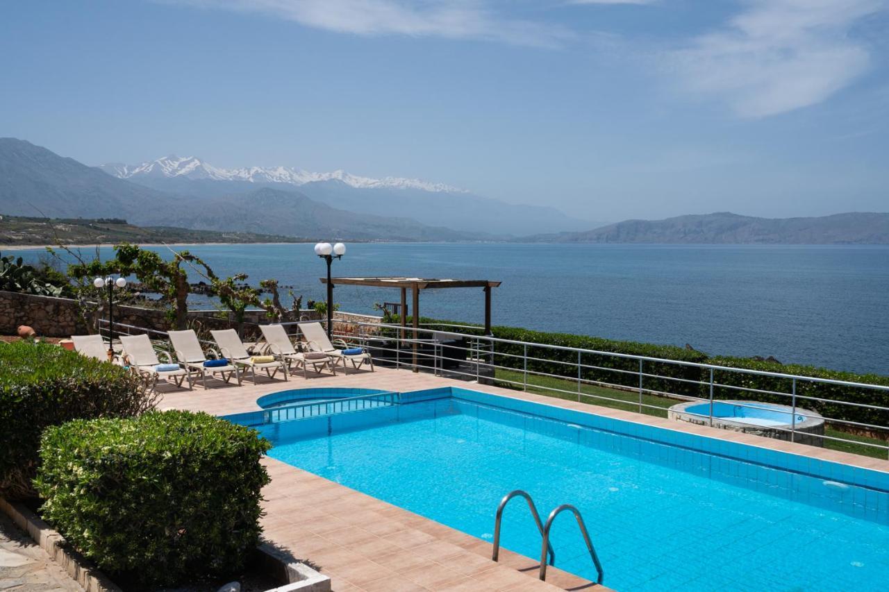 Beachfront Family Villa Katerina With Private Pool, Playground, Bbq & Amazing Sea Views! Petres  Buitenkant foto
