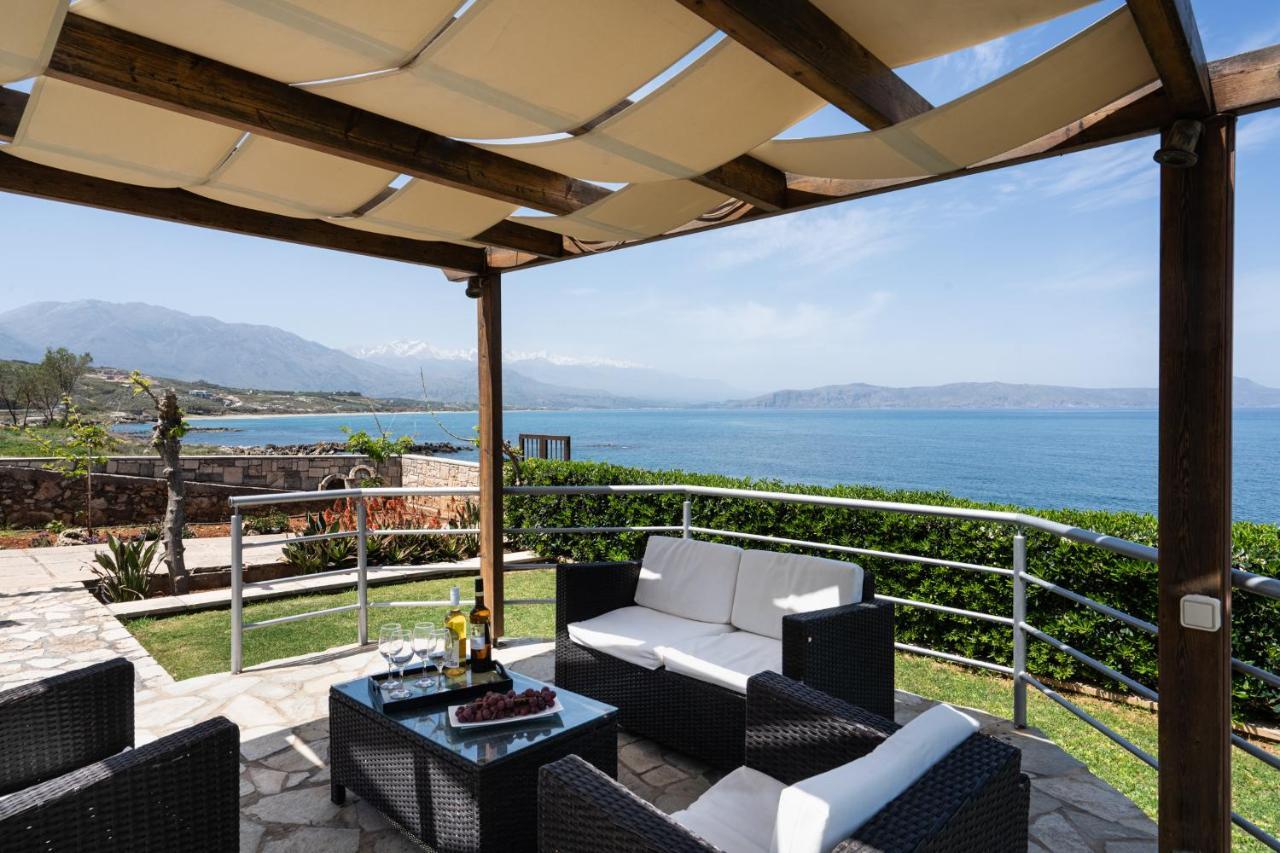 Beachfront Family Villa Katerina With Private Pool, Playground, Bbq & Amazing Sea Views! Petres  Buitenkant foto