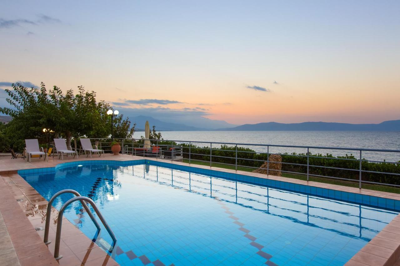 Beachfront Family Villa Katerina With Private Pool, Playground, Bbq & Amazing Sea Views! Petres  Buitenkant foto